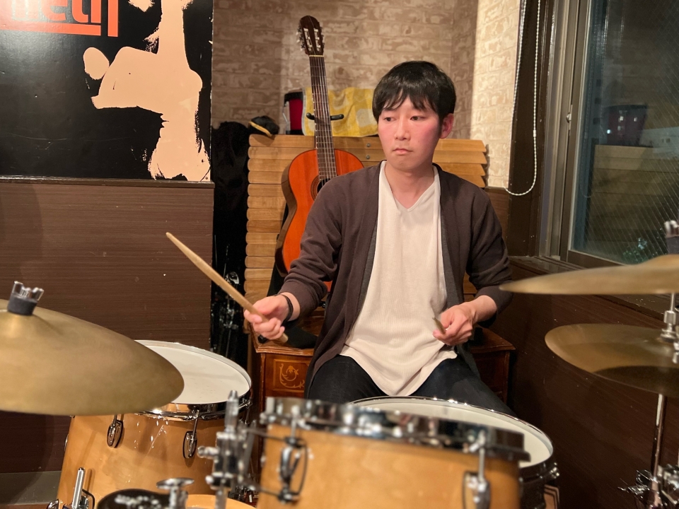 戸川耀介さん（ドラム）セッション参加